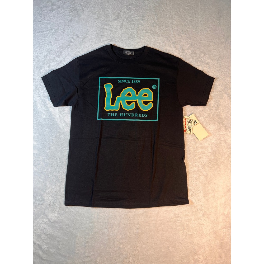 Lee x The Hundreds Women‎ Since 1889 Box Logo Graphic Tee Black M New